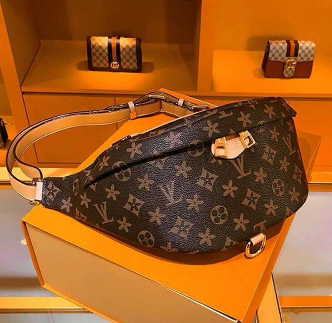 Cowhide Genuine Leather Luxury Designers Waist Bags Cross Body Newest Handbag Famous Bumbag Fashion Shoulder Bag Brown Bum Fanny Pack With Waist Bags