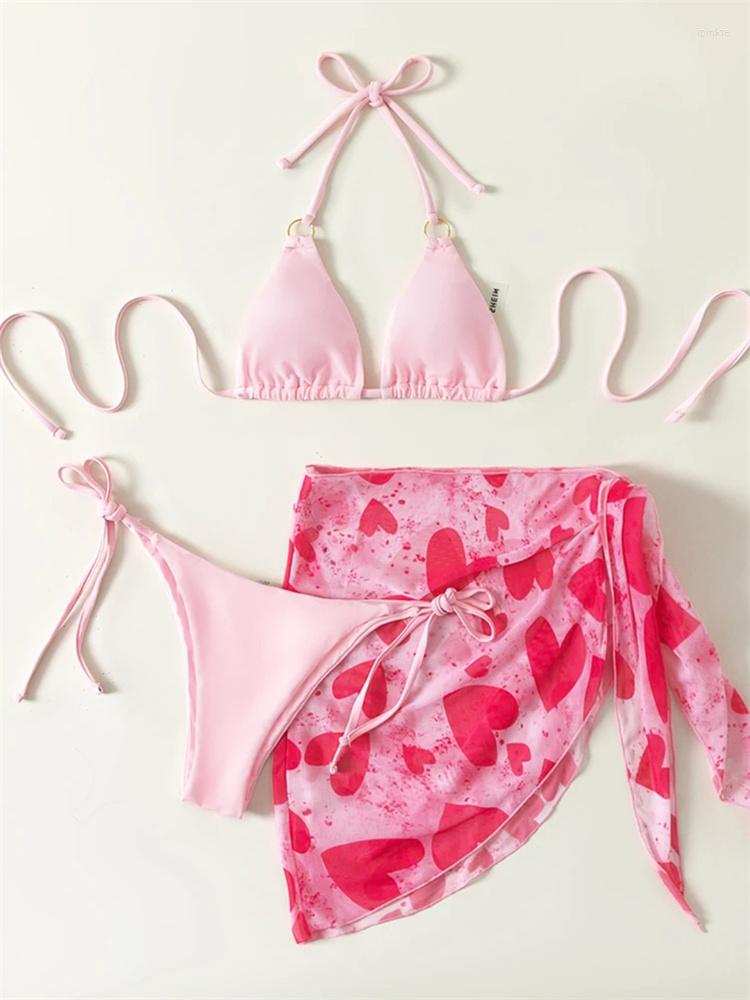 Women' Swimwear Mesh Skirt Swimsuit 2023 Summer Beach Bathing Suit String 3 Piece Biquini Solid Bikini Sexy Push Up Women Heart Print, Pink
Women' Swimwear Mesh Skirt Swimsuit 2023 Summer Beach Bathing Suit String 3 Piece Biquini Solid Bikini Sexy Push Up Women Heart Print, Pink