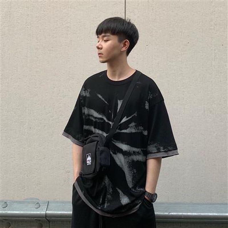 Men' T Shirts Fake Two T-shirts Men Women Summer Korean Loose Harajuku Style Tie-dye Short-sleeved Couples Trendy Printing O-neck Tops, Black
Men' T Shirts Fake Two T-shirts Men Women Summer Korean Loose Harajuku Style Tie-dye Short-sleeved Couples Trendy Printing O-neck Tops, Black