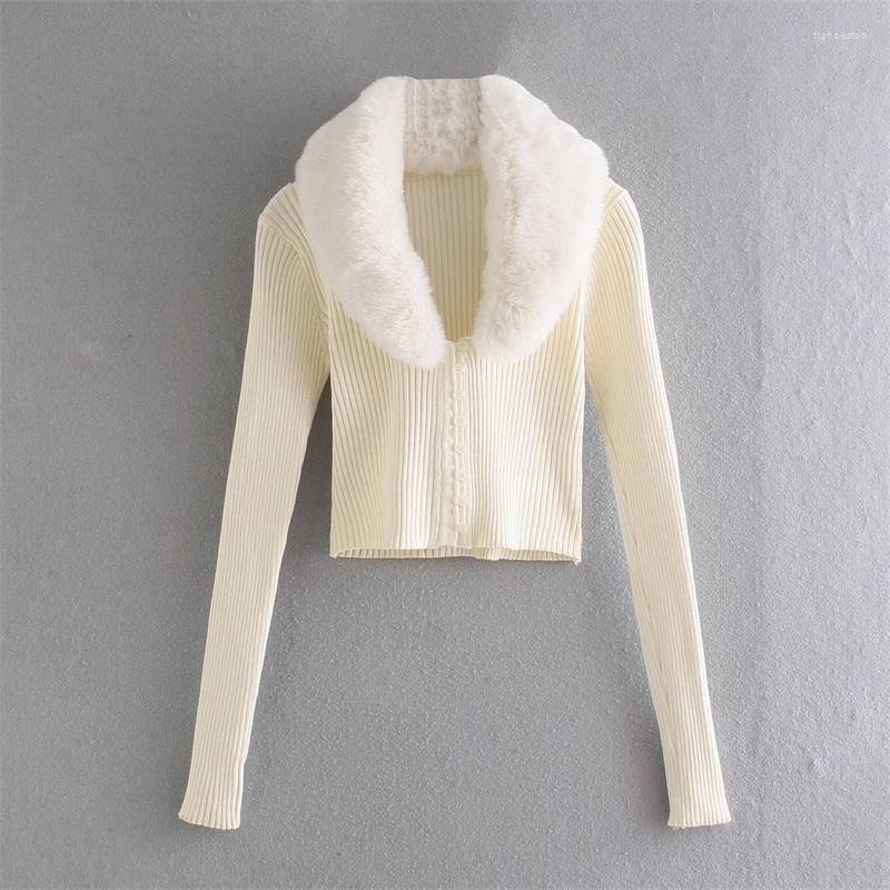 Women' Knits ZXQJ Women Fashion With Faux Fur Cropped Knit Cardigan Sweater Vintage Tied V Neck Long Sleeve Female Outerwear Chic Tops, Picture shown
Women' Knits ZXQJ Women Fashion With Faux Fur Cropped Knit Cardigan Sweater Vintage Tied V Neck Long Sleeve Female Outerwear Chic Tops, Picture shown