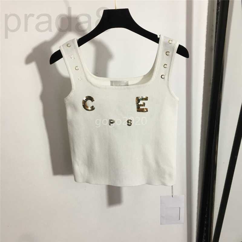 Women's T-Shirt Designer 2022 womens summer knit tee designer tops with letter sequins female milan runway cotton crop top t-shirt clothing high end pullovers O95H, White
Women's T-Shirt Designer 2022 womens summer knit tee designer tops with letter sequins female milan runway cotton crop top t-shirt clothing high end pullovers O95H, White
