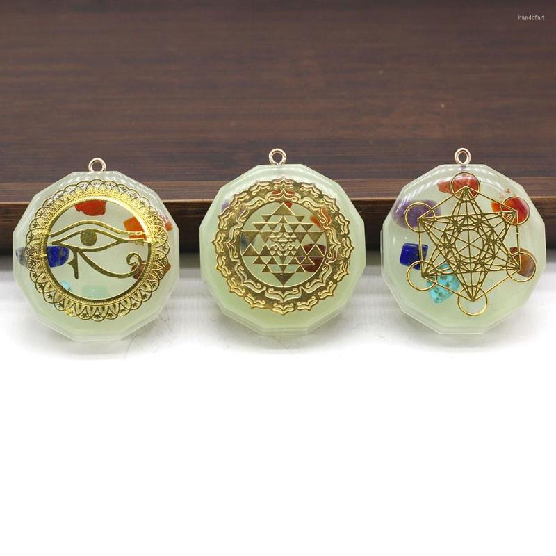 Pendant Necklaces 1pcs Natural Resin Seven Chakras Reiki Heal Stone For Necklace Earring Accessories Jewelry Making DIY Size 35x35mm
Pendant Necklaces 1pcs Natural Resin Seven Chakras Reiki Heal Stone For Necklace Earring Accessories Jewelry Making DIY Size 35x35mm