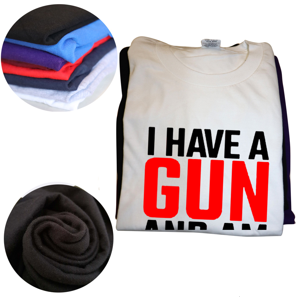 Men's T-Shirts Funny I Have A Gun and Am Schizophrenic T Shirts Graphic Cotton Short Sleeve Birthday Gifts Summer Style T-shirt Mens Clothing 230