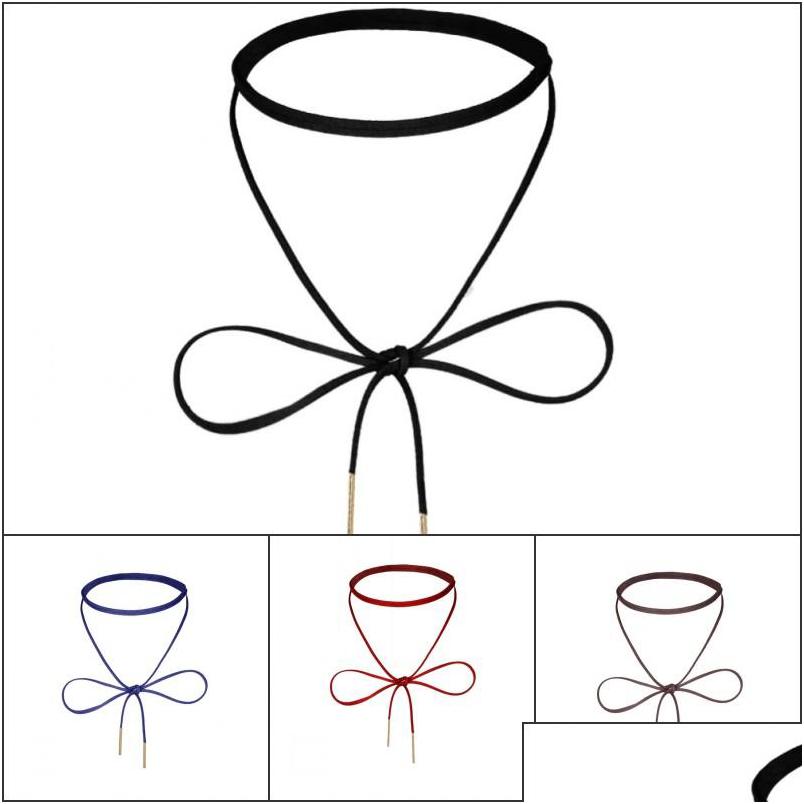 Chokers New Fashion Necklace Black Leather Neckwear Y Bowknot Diy Female Gift Drop Delivery Jewelry Necklaces Pendants Dhgarden Dhqkx
Chokers New Fashion Necklace Black Leather Neckwear Y Bowknot Diy Female Gift Drop Delivery Jewelry Necklaces Pendants Dhgarden Dhqkx