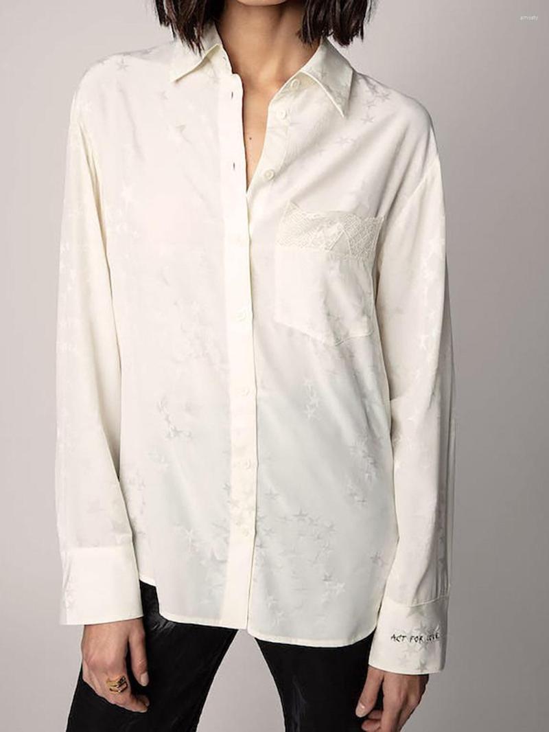 Women's Blouses Aich Mirror Star Graphic Print Letter Embroidery Women Shirt Full Sleeve Button Pocket Female Tops Casual Classic Vintage, Color 1
Women's Blouses Aich Mirror Star Graphic Print Letter Embroidery Women Shirt Full Sleeve Button Pocket Female Tops Casual Classic Vintage, Color 1