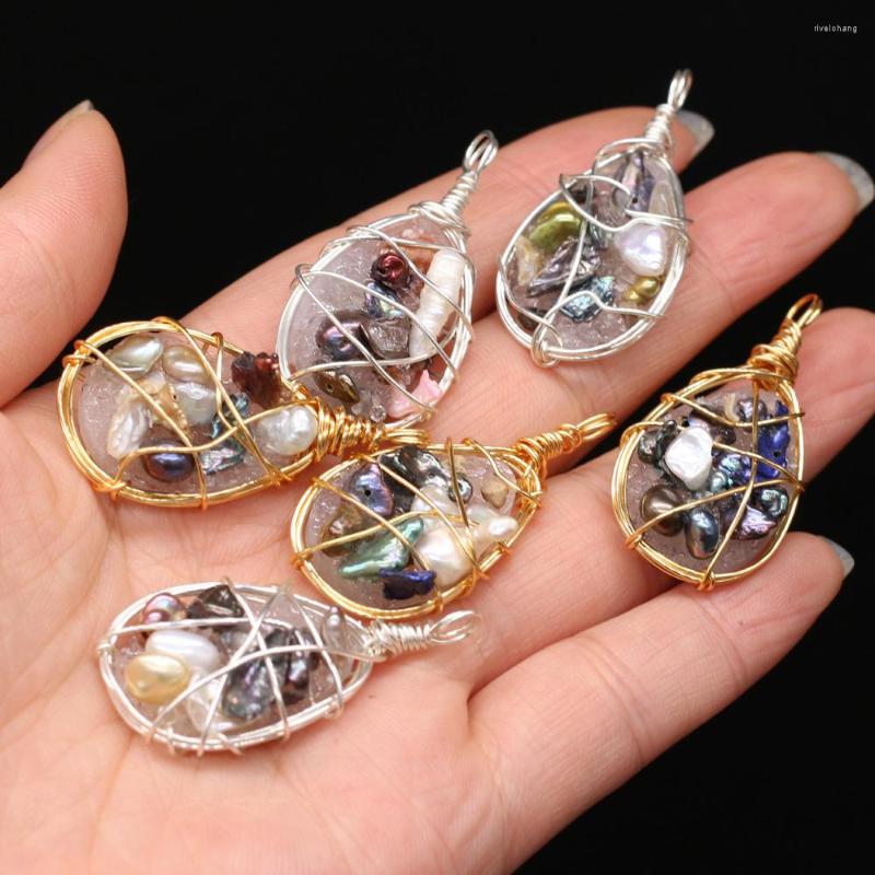 Pendant Necklaces Natural Stone Crystal Pearl Water Drop Shape For Necklace Earring Accessories Jewelry Making Women Gift Size 20x40mm
Pendant Necklaces Natural Stone Crystal Pearl Water Drop Shape For Necklace Earring Accessories Jewelry Making Women Gift Size 20x40mm