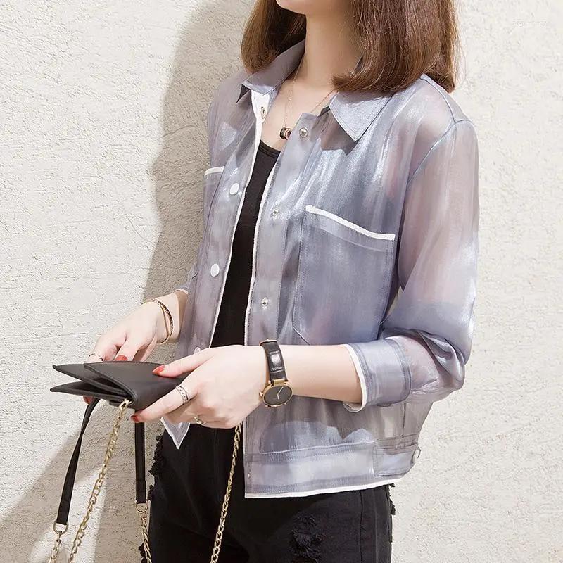 Women's Jackets Women Long Sleeve Sunscreen Ice Silk Clothing Coat Summer Female Big Edge Outdoor Shirt Short Uv Protection Outerwear G104, Blue
Women's Jackets Women Long Sleeve Sunscreen Ice Silk Clothing Coat Summer Female Big Edge Outdoor Shirt Short Uv Protection Outerwear G104, Blue