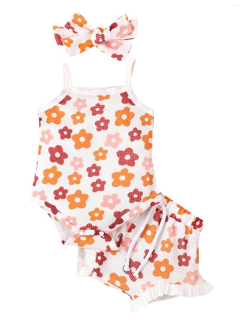 Clothing Sets SOTEN Baby Girl Clothes Infant Summer 3 Piece Outfits For Toddler Girls Floral Print Spaghetti Strap Romper Shorts
Clothing Sets SOTEN Baby Girl Clothes Infant Summer 3 Piece Outfits For Toddler Girls Floral Print Spaghetti Strap Romper Shorts
