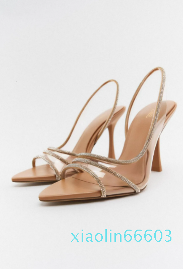 Sandals Summer Natural Color Bright Inlay High Heeled Sandals Female Fine with Pointed High Heels Sexy Fashion Party Shoes 230413, Dark khaki
Sandals Summer Natural Color Bright Inlay High Heeled Sandals Female Fine with Pointed High Heels Sexy Fashion Party Shoes 230413, Dark khaki