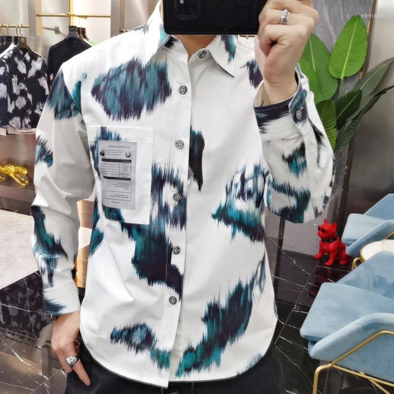 Men's Casual Shirts Tie Dye Print Long-sleeved Social Club Outfits Camisa Masculina Italy Business Formal Dress S Party Men Shirt, Black
Men's Casual Shirts Tie Dye Print Long-sleeved Social Club Outfits Camisa Masculina Italy Business Formal Dress S Party Men Shirt, Black