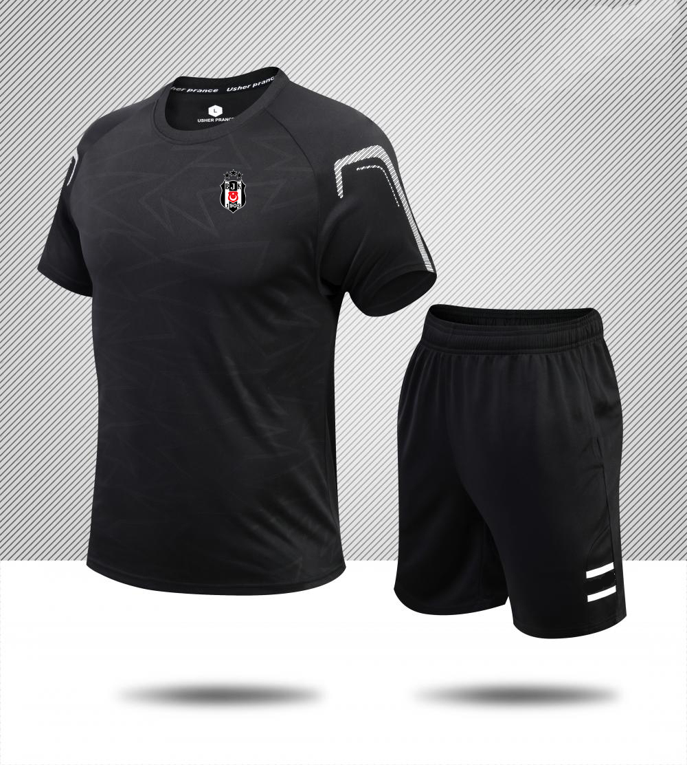 Besiktas JK Men's Tracksuits Summer short sleeve football training suit jogging breathable T-shirt fan shirt, No 2
Besiktas JK Men's Tracksuits Summer short sleeve football training suit jogging breathable T-shirt fan shirt, No 2