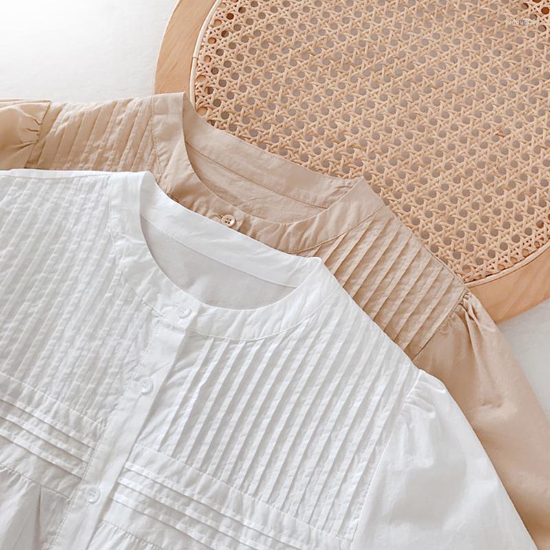 Women's Blouses Casual Sweet Summer Plait Ruffles Shirt Women Solid Color Short-sleeved Single Breasted Female Blouse Tops U069, Khaki
Women's Blouses Casual Sweet Summer Plait Ruffles Shirt Women Solid Color Short-sleeved Single Breasted Female Blouse Tops U069, Khaki