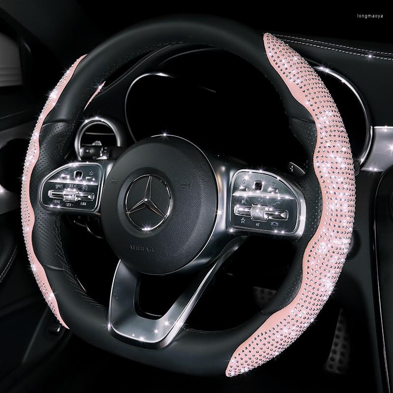 Steering Wheel Covers Fashion Full Diamond Car Cover With Buckle Anti-slip Crystal Flash Handlebar
Steering Wheel Covers Fashion Full Diamond Car Cover With Buckle Anti-slip Crystal Flash Handlebar