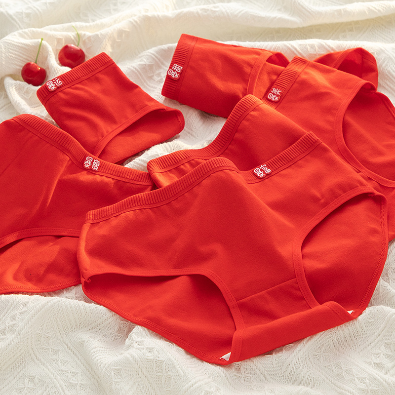 Women's Panties 5Pcs/Set Red Underwear Women's Cotton Panties Female Underpants Breathable Shorts Solid Color Pantys Sexy Intimates Lingerie 230414, 121317
Women's Panties 5Pcs/Set Red Underwear Women's Cotton Panties Female Underpants Breathable Shorts Solid Color Pantys Sexy Intimates Lingerie 230414, 121317
