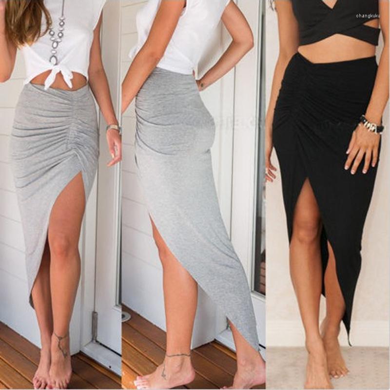 Skirts Sexy Women's Side High Split Slim Irregular Shirring Pleated Ladies Party Slit Maxi Long Pencil Skirt, Gray
Skirts Sexy Women's Side High Split Slim Irregular Shirring Pleated Ladies Party Slit Maxi Long Pencil Skirt, Gray