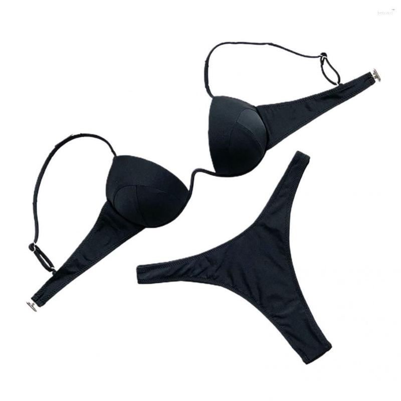 Women' Swimwear Girls Swimsuit Back Buckle Sexy Bikini Triangle Bra High Rise Bottoms Bathing Suit, Black
Women' Swimwear Girls Swimsuit Back Buckle Sexy Bikini Triangle Bra High Rise Bottoms Bathing Suit, Black