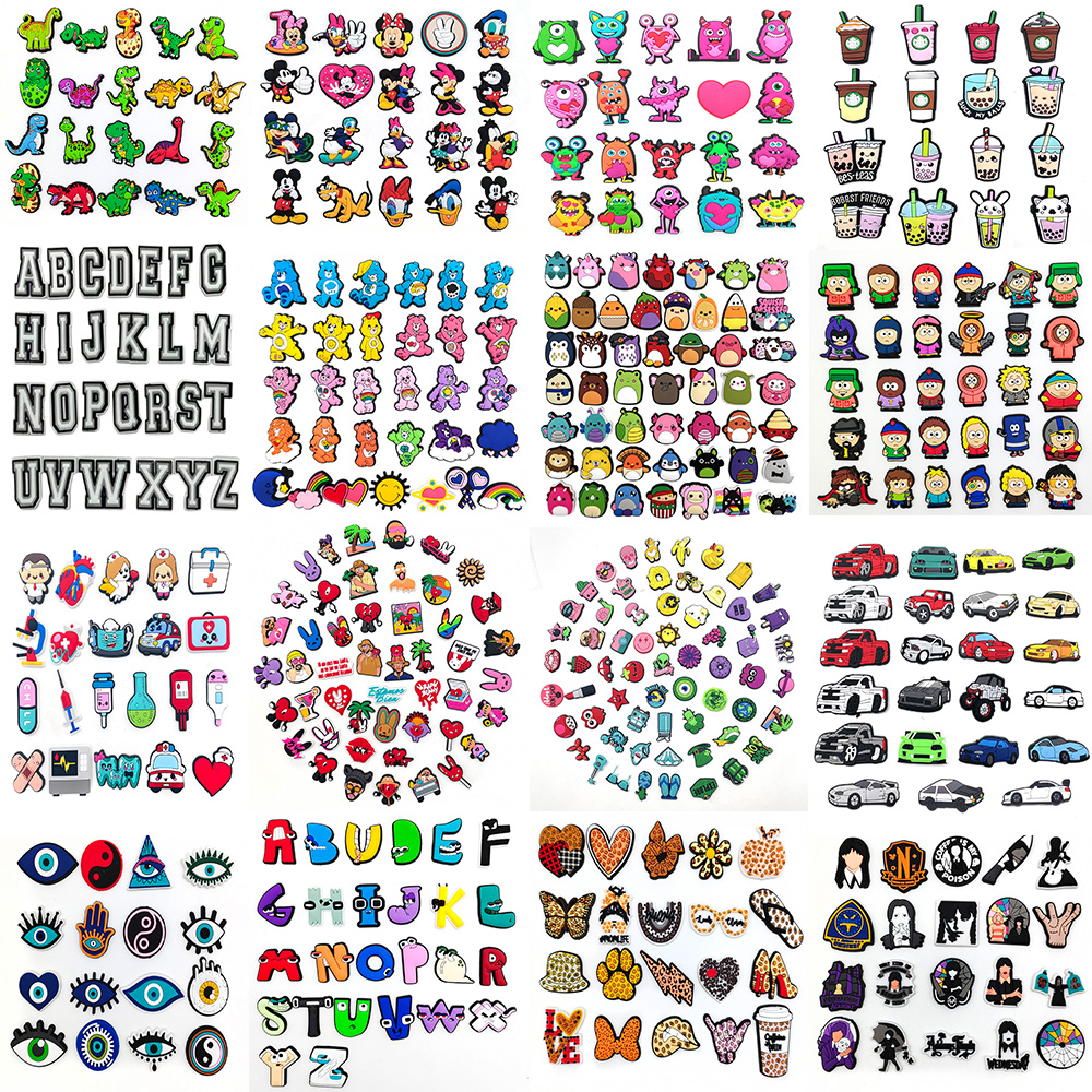 Other Set Pack Jibz 33 Kinds Cartoon Shoe Charms Funny Diy Croc Clogs Aceessories Sandals Decorate Buckle Kids Party Gifts Drop Deliv Ot1He
Other Set Pack Jibz 33 Kinds Cartoon Shoe Charms Funny Diy Croc Clogs Aceessories Sandals Decorate Buckle Kids Party Gifts Drop Deliv Ot1He