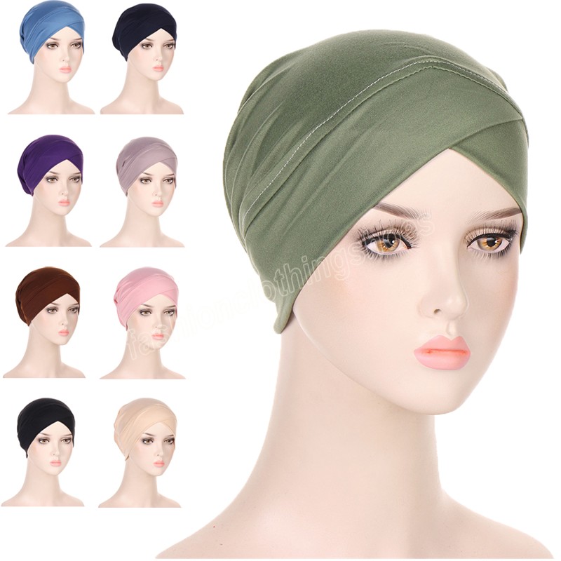 Underscarf Women Stretchy Inner Hat Cross Head Wrap Chemo Muslim Scarf Hijab Cap Beanies Headwear Cover Islamic Turbante Mujer, Mixed color
Underscarf Women Stretchy Inner Hat Cross Head Wrap Chemo Muslim Scarf Hijab Cap Beanies Headwear Cover Islamic Turbante Mujer, Mixed color