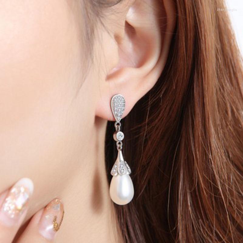 Dangle Earrings Net Red Fashion S925 Silver Needle Drop Long Tassel Pearl Zircon Petal Jewelry Korean
Dangle Earrings Net Red Fashion S925 Silver Needle Drop Long Tassel Pearl Zircon Petal Jewelry Korean