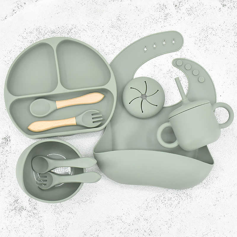 Cups Dishes Utensils 8/9/11pcs Baby Silicone Feeding Tableware Set Smile Sucker Plate Big Ear Water Cup Nipple Storage Bag Child Dishes BPA Free AA230413
Cups Dishes Utensils 8/9/11pcs Baby Silicone Feeding Tableware Set Smile Sucker Plate Big Ear Water Cup Nipple Storage Bag Child Dishes BPA Free AA230413