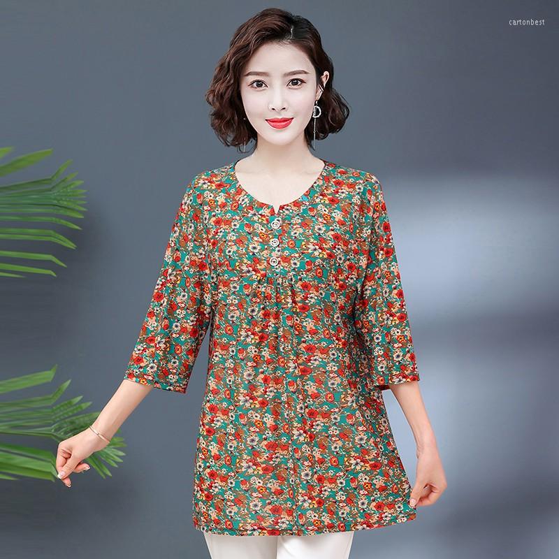 Women's Blouses 6XL 7XL Plus Size Women Spring Summer Shirts Lady Fashion Casual Half Sleeve O-Neck Collar Flower Printing Blusas Tops
Women's Blouses 6XL 7XL Plus Size Women Spring Summer Shirts Lady Fashion Casual Half Sleeve O-Neck Collar Flower Printing Blusas Tops