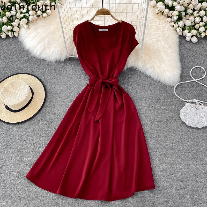 Casual Dresses Joinyouth Summer Clothing Robe Femme Slim Waist Tunic V-neck Lace Up Vestidos Vintage Elegant Big Swing Maxi Dress, Burgundy
Casual Dresses Joinyouth Summer Clothing Robe Femme Slim Waist Tunic V-neck Lace Up Vestidos Vintage Elegant Big Swing Maxi Dress, Burgundy