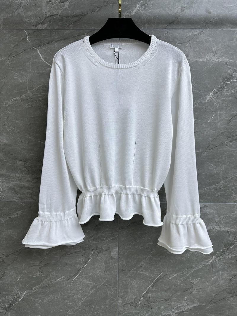 Women' T Shirts Spring And Summer Ruffled Top Simple Fashionable Senior Normal Version Of The Upper Body Slimming Temperament, Ivory
Women' T Shirts Spring And Summer Ruffled Top Simple Fashionable Senior Normal Version Of The Upper Body Slimming Temperament, Ivory