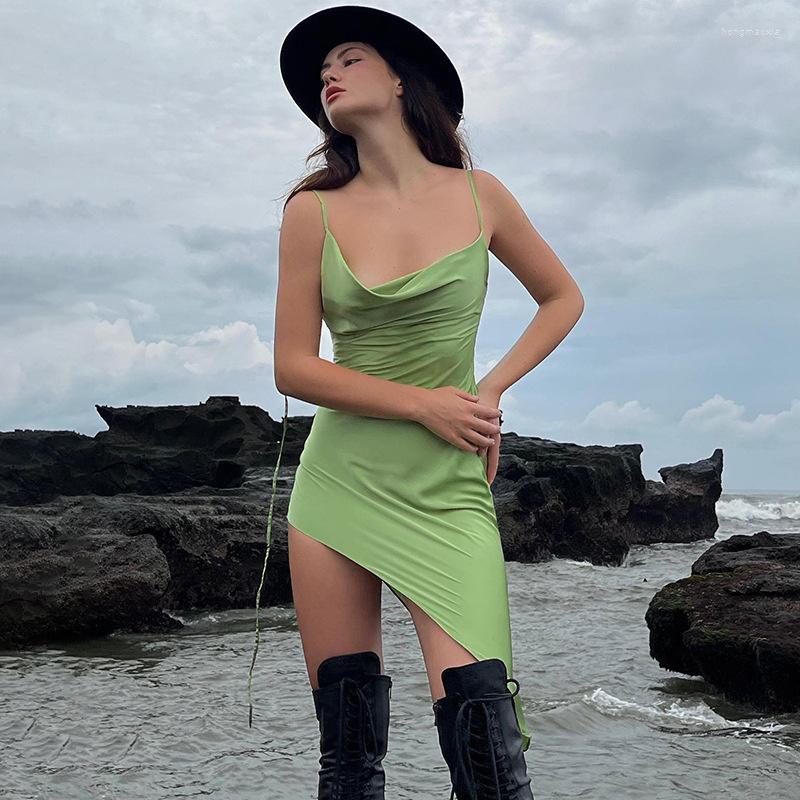 Casual Dresses Zoctuo Elegant Sling Sleeveless For Women Irregular Backless Satin Mini Dress Summer Women' Clothes Vestidos, Blue
Casual Dresses Zoctuo Elegant Sling Sleeveless For Women Irregular Backless Satin Mini Dress Summer Women' Clothes Vestidos, Blue