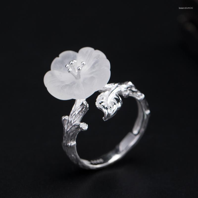 Cluster Rings S925 Sterling Silver Retro Ins Tide Rain Flower Ring Opening Personality Crystal Design Jewelry
Cluster Rings S925 Sterling Silver Retro Ins Tide Rain Flower Ring Opening Personality Crystal Design Jewelry