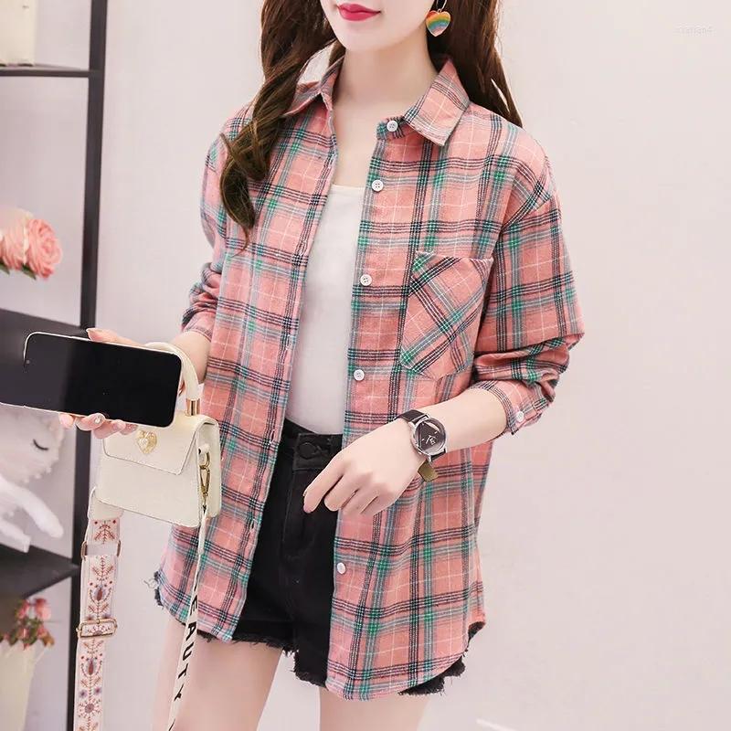 Women' Blouses Women Spring Autumn Plaid Cotton Shirt 2023 Long Sleeve Tops Blouse Female Plus Size Casual Office Lady XZ619
Women' Blouses Women Spring Autumn Plaid Cotton Shirt 2023 Long Sleeve Tops Blouse Female Plus Size Casual Office Lady XZ619