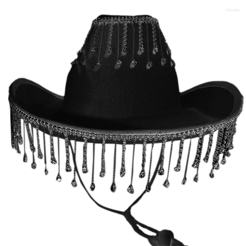 Berets Rhinestones Cowgirl Hats Shiny Rave Cow Girl Hat With Fringe Adult Size Cowboy For Party 3 Color, White
Berets Rhinestones Cowgirl Hats Shiny Rave Cow Girl Hat With Fringe Adult Size Cowboy For Party 3 Color, White