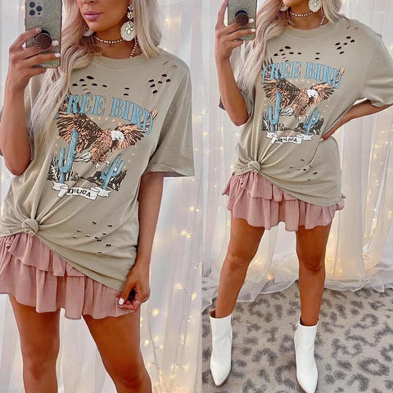 Women's T Shirts Summer Print Round Neck Short Sleeve Loose Casual Women's Top T-shirt TEES, Gray
Women's T Shirts Summer Print Round Neck Short Sleeve Loose Casual Women's Top T-shirt TEES, Gray