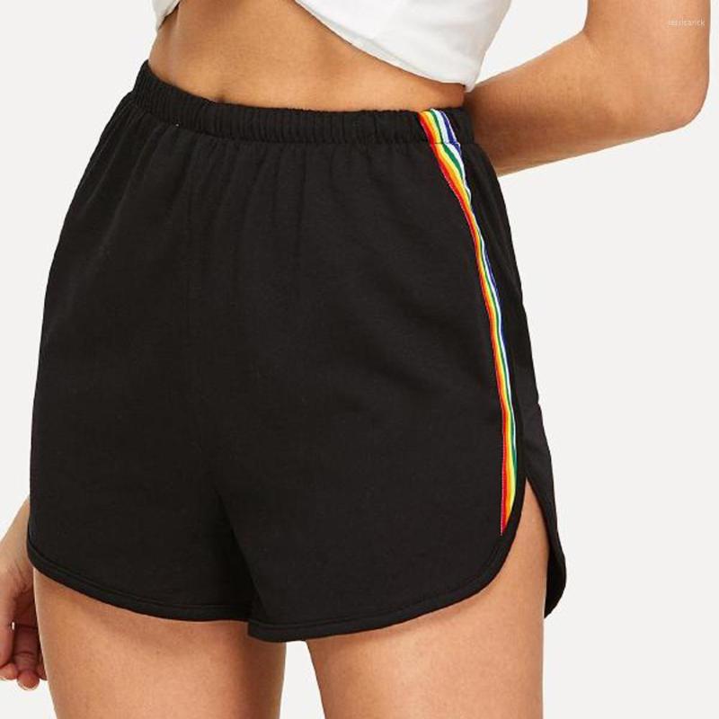 Women's Shorts Fashion Womens Color Striped Trousers Casual Pants, Black 
Women's Shorts Fashion Womens Color Striped Trousers Casual Pants, Black