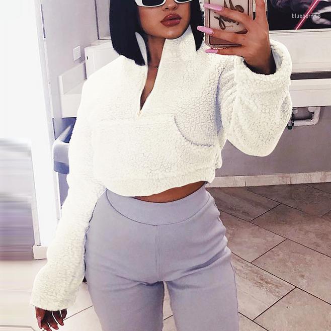 Women' Hoodies Autumn And Winter Teddy Faux Fur High Neck Women' Zipper Pocket Casual Loose Short Cotton Top 2023 Sweatshirt Korean, White
Women' Hoodies Autumn And Winter Teddy Faux Fur High Neck Women' Zipper Pocket Casual Loose Short Cotton Top 2023 Sweatshirt Korean, White