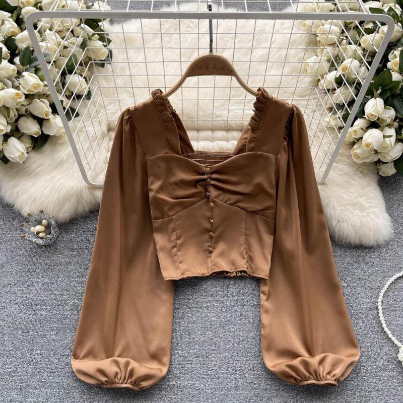 Women's Blouses Fashion Long Sleeve Tops Women's Spring Summer 2023 Square Neck Celebrity Satin French Solid Color Casual Blouse Shirts, Green
Women's Blouses Fashion Long Sleeve Tops Women's Spring Summer 2023 Square Neck Celebrity Satin French Solid Color Casual Blouse Shirts, Green