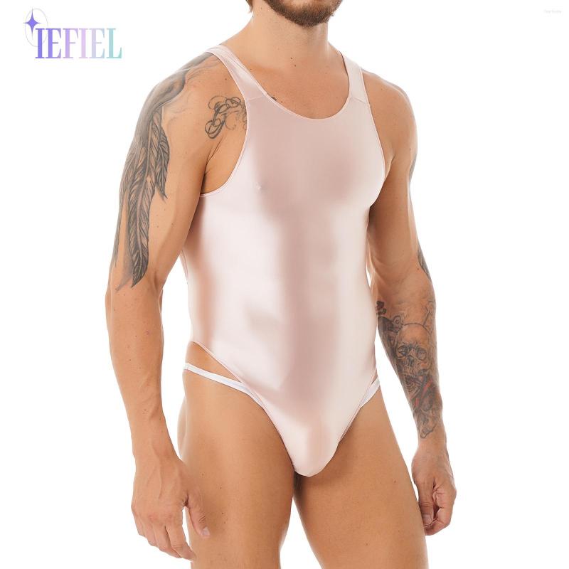 Men's Swimwear Men Pure Color Glossy One-piece Swimsuit Cutout Back Tights Bodysuit Stretchy Leotard Bathing Suit, Grey
Men's Swimwear Men Pure Color Glossy One-piece Swimsuit Cutout Back Tights Bodysuit Stretchy Leotard Bathing Suit, Grey