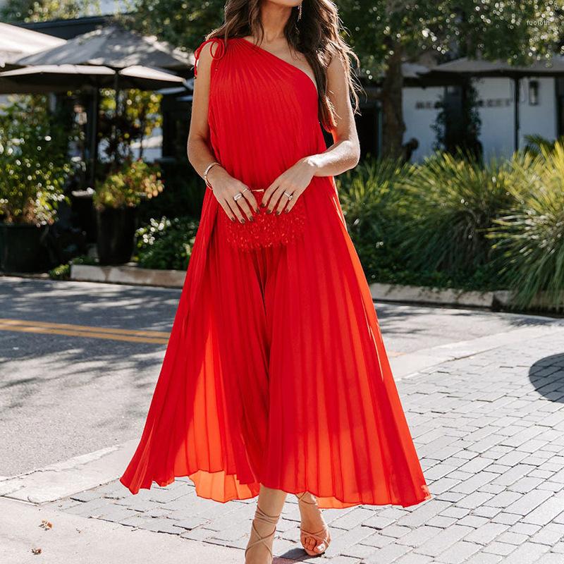 Casual Dresses Women Sexy One-Shoulder Loose Long Dress Summer Elegant Tie-up Pleated Beach Spring Fashion Sleeveless Solid Party, 01 yellow
Casual Dresses Women Sexy One-Shoulder Loose Long Dress Summer Elegant Tie-up Pleated Beach Spring Fashion Sleeveless Solid Party, 01 yellow