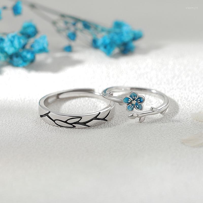 Cluster Rings Silver Color Drop Glue Don't Forget Me Flowers Branches Lovers Open Ring Valentine's Day Gift J846
Cluster Rings Silver Color Drop Glue Don't Forget Me Flowers Branches Lovers Open Ring Valentine's Day Gift J846