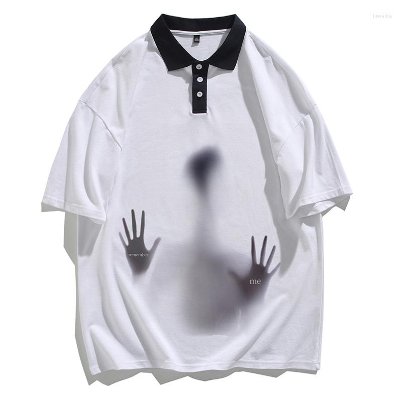 Men's T Shirts Summer Shadow Print T-Shirt Men Slim Fit Tees Fashion Korean Streetwear Causal Turn-Down Collar Short Sleeved Tops Clothing, White
Men's T Shirts Summer Shadow Print T-Shirt Men Slim Fit Tees Fashion Korean Streetwear Causal Turn-Down Collar Short Sleeved Tops Clothing, White