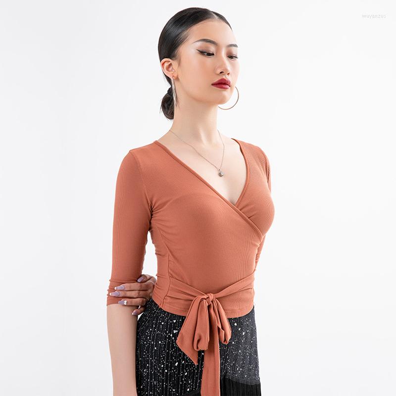 Stage Wear Women Latin Dance Clothes Sexy V-Neck Lace-Up Tops Adult Samba Rumba Cha Dancing Shirt Summer Practice Top BL5758, Black
Stage Wear Women Latin Dance Clothes Sexy V-Neck Lace-Up Tops Adult Samba Rumba Cha Dancing Shirt Summer Practice Top BL5758, Black