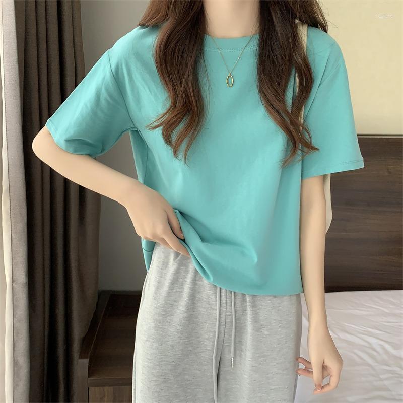 Women's T Shirts Round Neck Loose Short Sleeve T-shirt For Women's 2023 Summer Trendy Base Tees Simple All-match Cotton Top Tshirt, White
Women's T Shirts Round Neck Loose Short Sleeve T-shirt For Women's 2023 Summer Trendy Base Tees Simple All-match Cotton Top Tshirt, White
