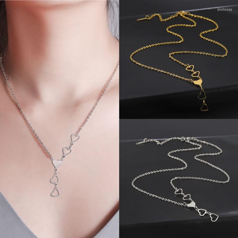 Chains Stainless Steel Necklaces Elegant Delicate Heart Pendant Charm Chain Korean Fashion Necklace For Women Jewelry Gifts
Chains Stainless Steel Necklaces Elegant Delicate Heart Pendant Charm Chain Korean Fashion Necklace For Women Jewelry Gifts