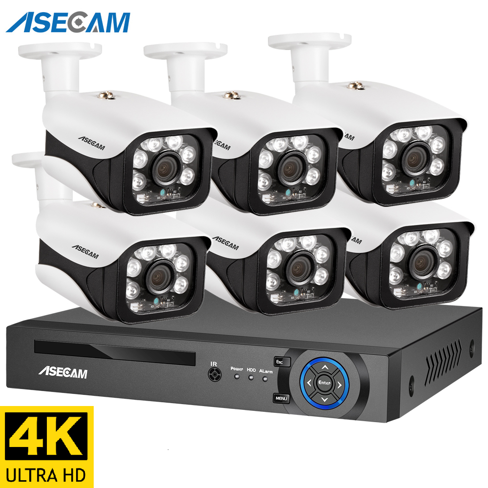 

IP Cameras 8MP Security System 4K POE NVR Outdoor Video Surveillance Kit Home CCTV Set Xmeye 230414