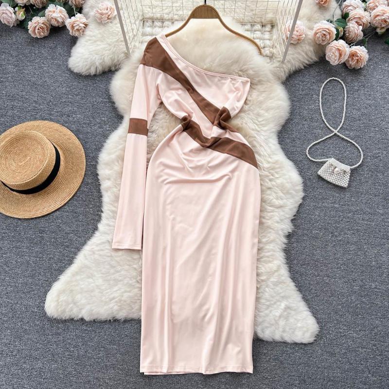 Casual Dresses Foamlina Elegant Patchwork One Shoulder Women' Dress Sexy Long Sleeve See Through Mesh Slim Evening Party Midi, Black
Casual Dresses Foamlina Elegant Patchwork One Shoulder Women' Dress Sexy Long Sleeve See Through Mesh Slim Evening Party Midi, Black