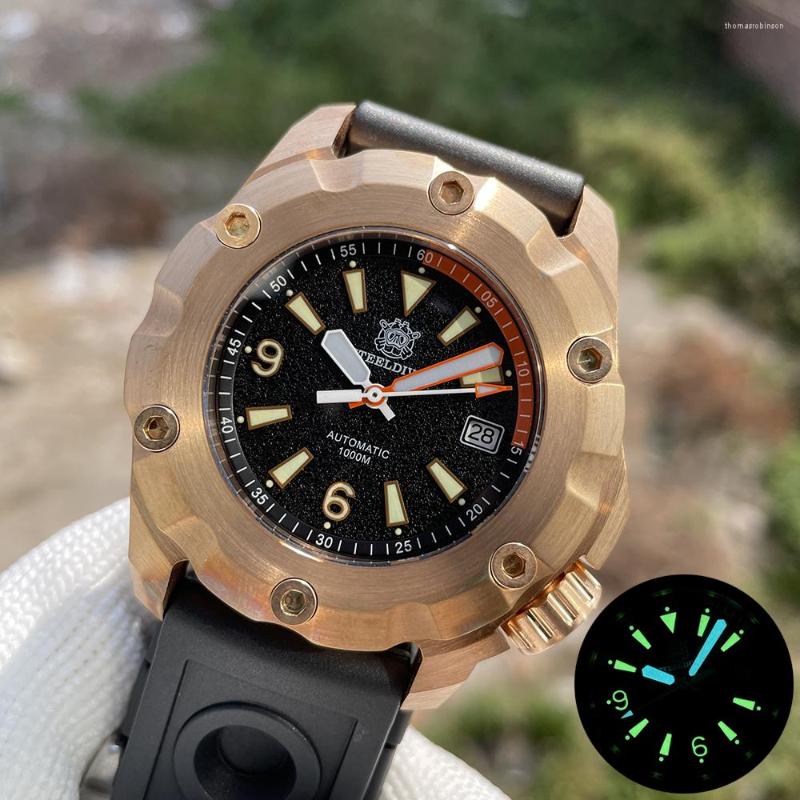 Wristwatches Big Bronze Mechanical Watch STEELDIVE SD1942S Sapphire Crystal Swiss Luminous 1000M Waterproof Tough Guy Dive Wristwatch For, 42s-zp with logo
Wristwatches Big Bronze Mechanical Watch STEELDIVE SD1942S Sapphire Crystal Swiss Luminous 1000M Waterproof Tough Guy Dive Wristwatch For, 42s-zp with logo