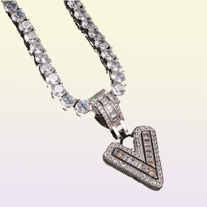 Baguette Letters Necklaces Pendant Custom Name Charm Gold Silver Rose Gold Fashiom Hip Hop Initials Jewelry Whos with 3m