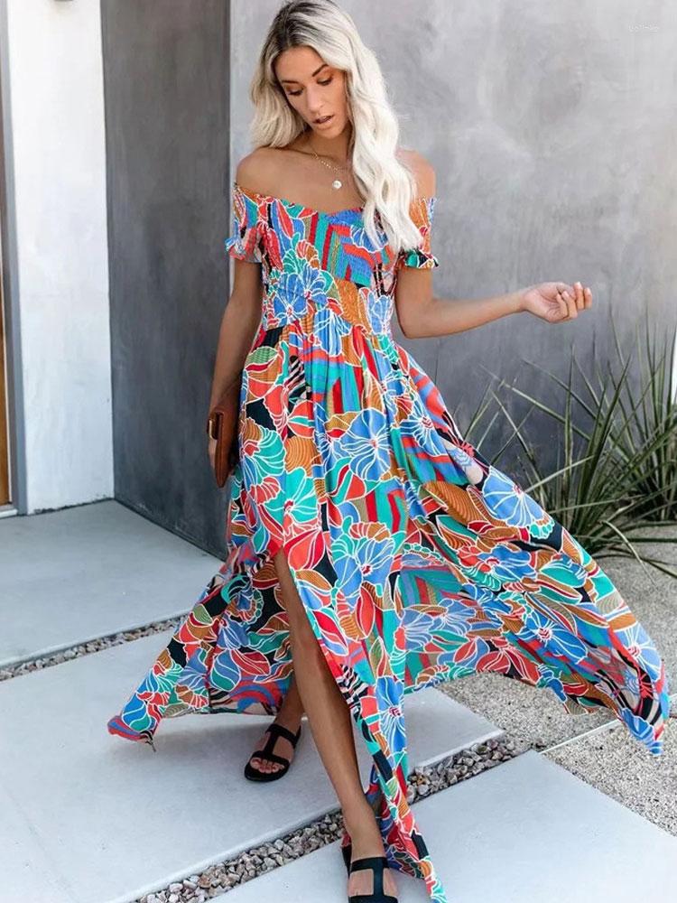 Casual Dresses Sexy Off Shoulder Print Asymmetrical Dress Women 2023 Summer Romantic Beach Sash Holiday Sweet A-line Split Maxi A1301, Sky blue
Casual Dresses Sexy Off Shoulder Print Asymmetrical Dress Women 2023 Summer Romantic Beach Sash Holiday Sweet A-line Split Maxi A1301, Sky blue
