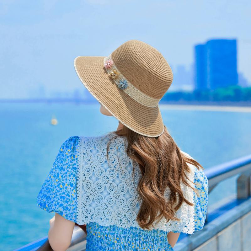 Wide Brim Hats Chapeau Mujer De Plage Sun Women's Sunshade Brims Hat Outdoor Elegant Sunscreen Beach Straw #yj
Wide Brim Hats Chapeau Mujer De Plage Sun Women's Sunshade Brims Hat Outdoor Elegant Sunscreen Beach Straw #yj