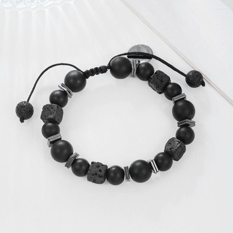 Charm Bracelets Classic Men Square Lava Stone Bracelet Natural Beads Round Pendant Handmade Couple Homme Yoga Jewelry Pulsera
Charm Bracelets Classic Men Square Lava Stone Bracelet Natural Beads Round Pendant Handmade Couple Homme Yoga Jewelry Pulsera