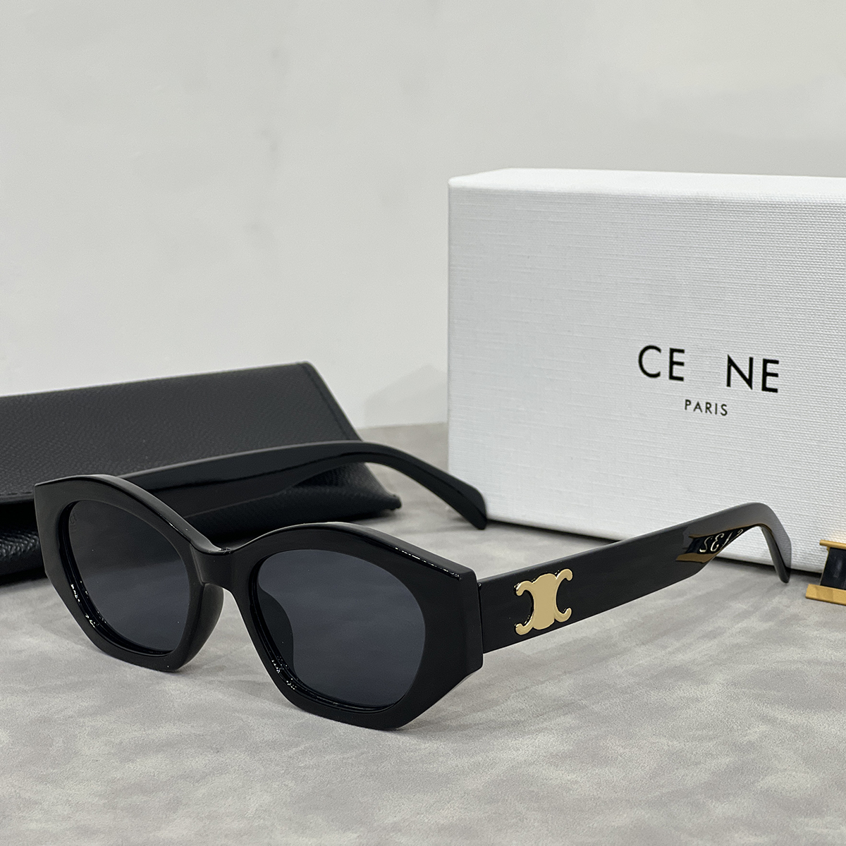 women Designer sunglasses polygon fashion vintage sunglasses for women men classic casual gift glasses Beach shading UV protection polarized glasses with box